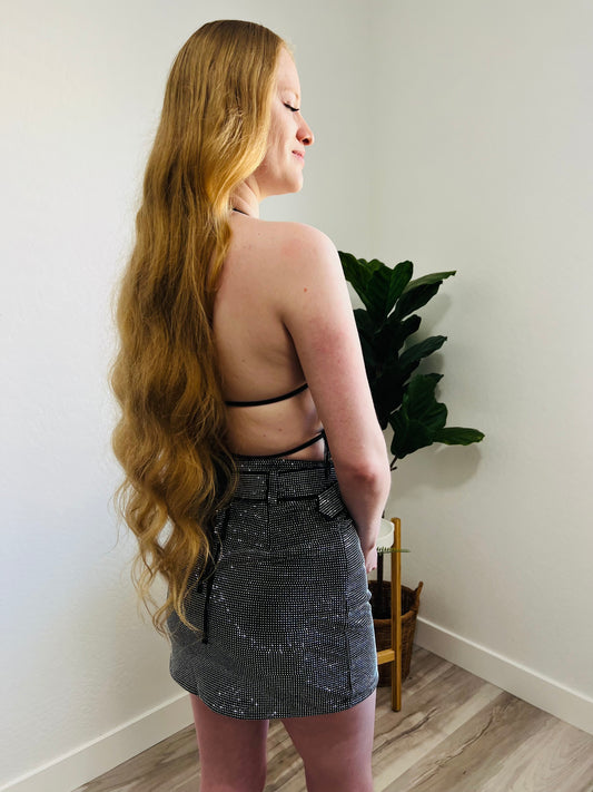 Diamante Skirt (BLACK) - DoseOFashion Boutique