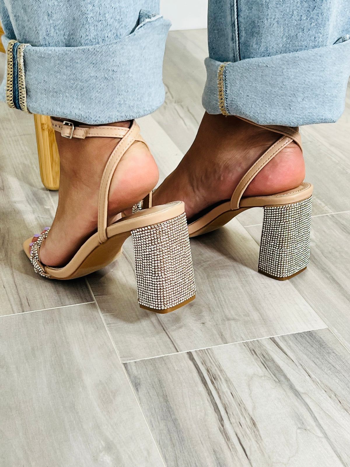 Alicia Block Heel (Nude) - DoseOFashion Boutique