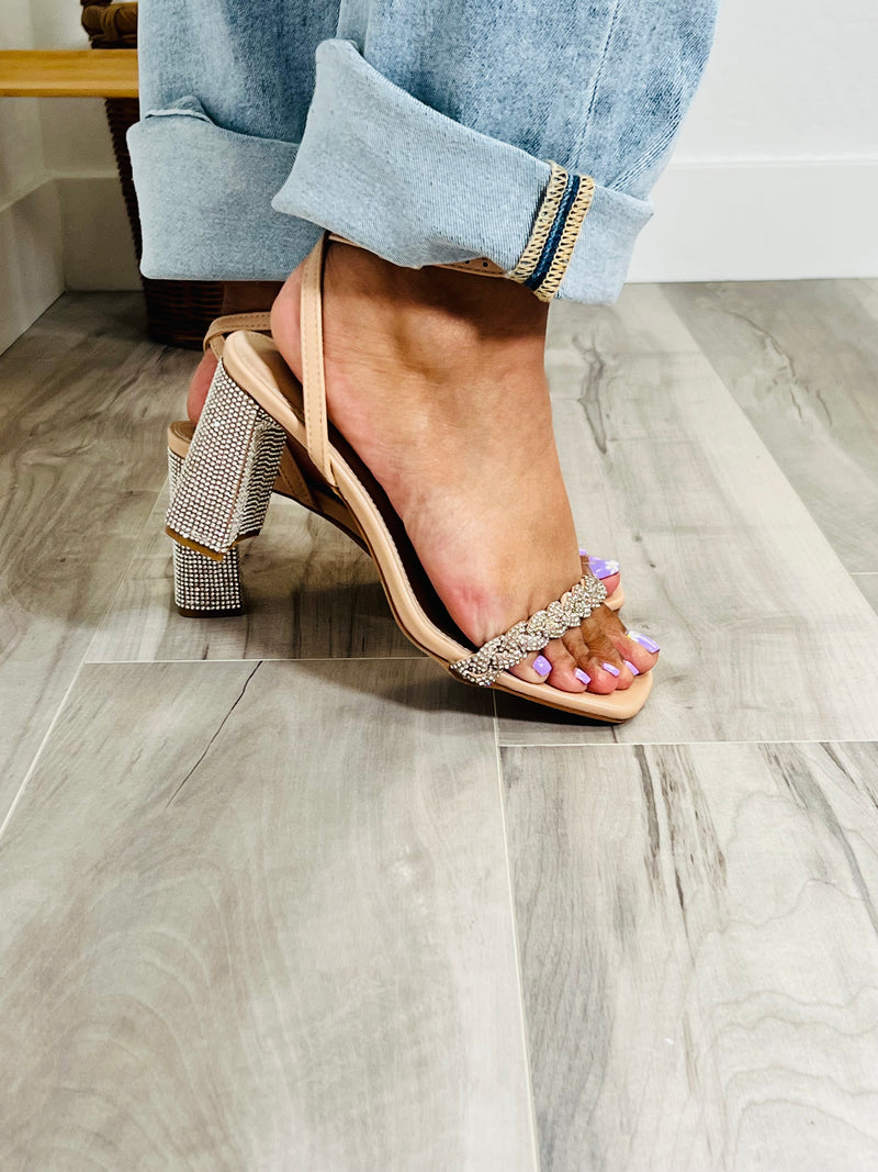 Alicia Block Heel (Nude) - DoseOFashion Boutique