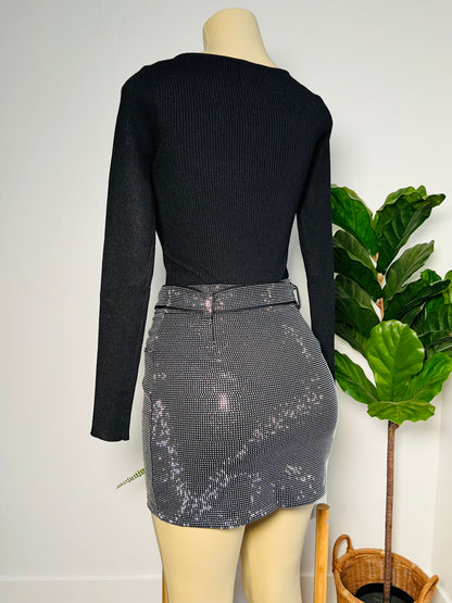Diamante Skirt (BLACK) - DoseOFashion Boutique