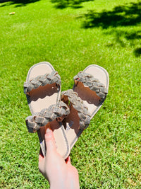 Diamond Dust Sandal (BEIGE) - DoseOFashion Boutique