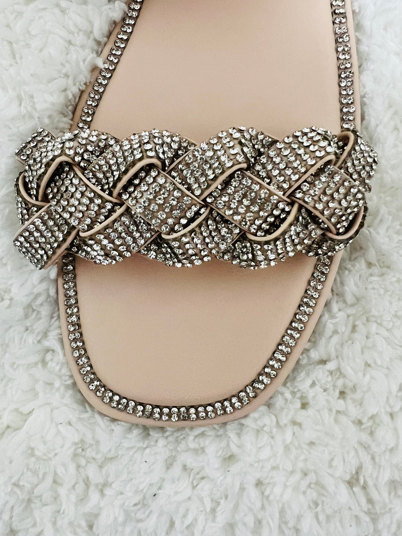 Diamond Dust Sandal (BEIGE) - DoseOFashion Boutique