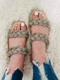 Diamond Dust Sandal (BEIGE) - DoseOFashion Boutique