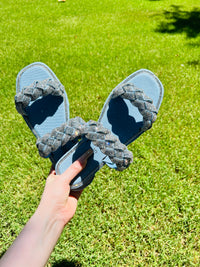 Diamond Dust Sandal (DENIM) - DoseOFashion Boutique