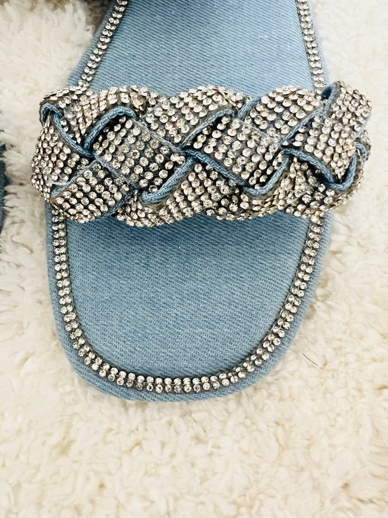 Diamond Dust Sandal (DENIM) - DoseOFashion Boutique