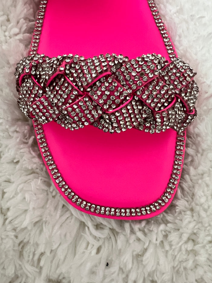 Diamond Dust Sandal (HOT PINK) - DoseOFashion Boutique