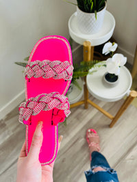 Diamond Dust Sandal (HOT PINK) - DoseOFashion Boutique