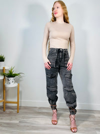 Edgy Flex Jogger (Charcoal) - DoseOFashion Boutique