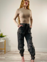 Edgy Flex Jogger (Charcoal) - DoseOFashion Boutique