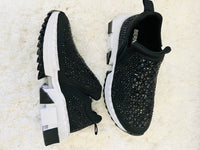 Glamour Gleam Sneakers (Black) - DoseOFashion Boutique