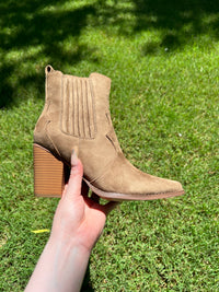 Rustic Elegance Botties (TAUPE) - DoseOFashion Boutique