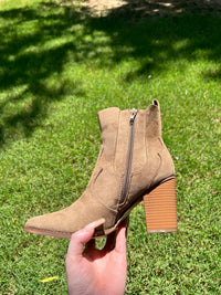 Rustic Elegance Botties (TAUPE) - DoseOFashion Boutique
