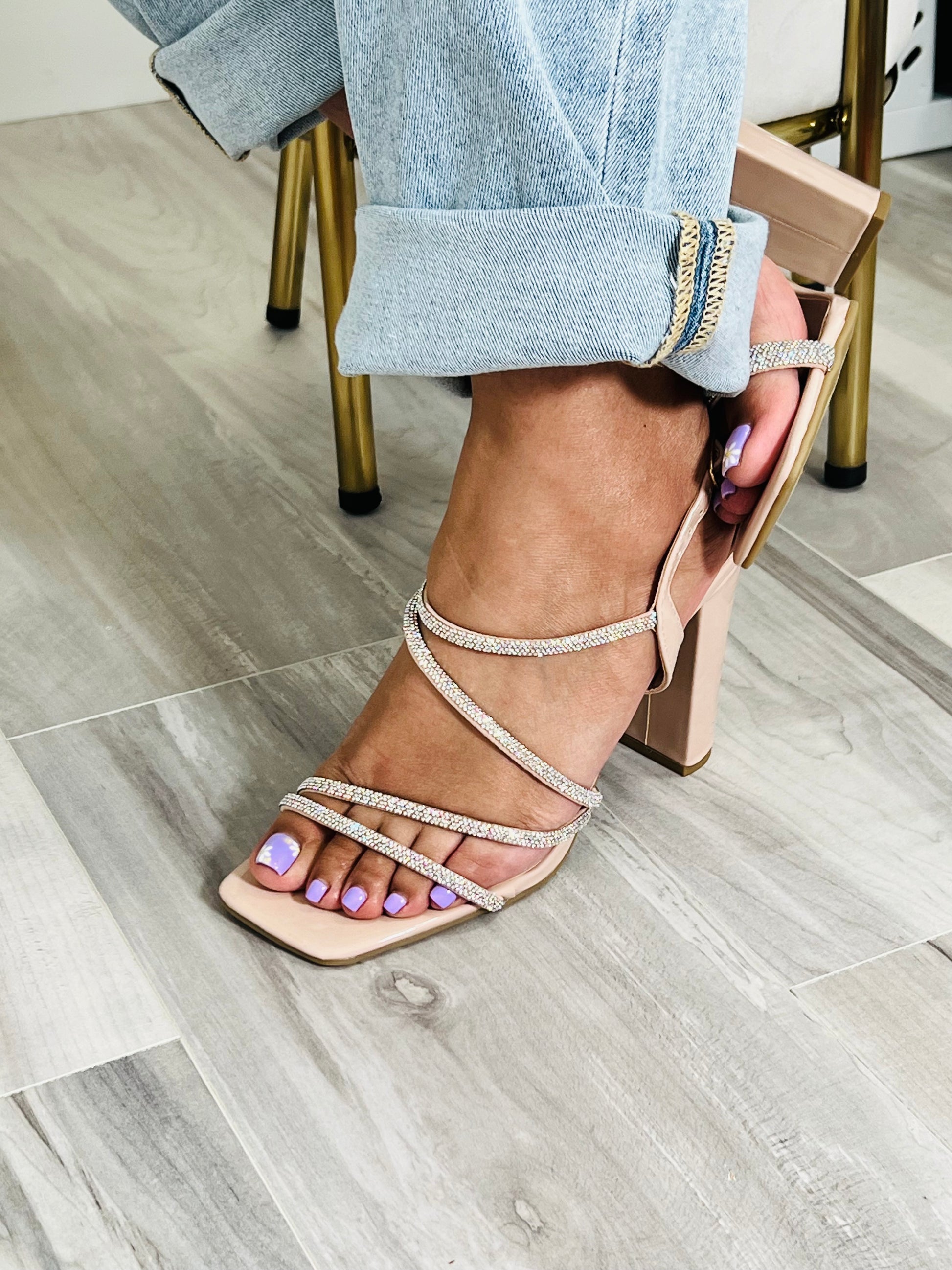 Scarlett Block Heel (Nude) - DoseOFashion Boutique