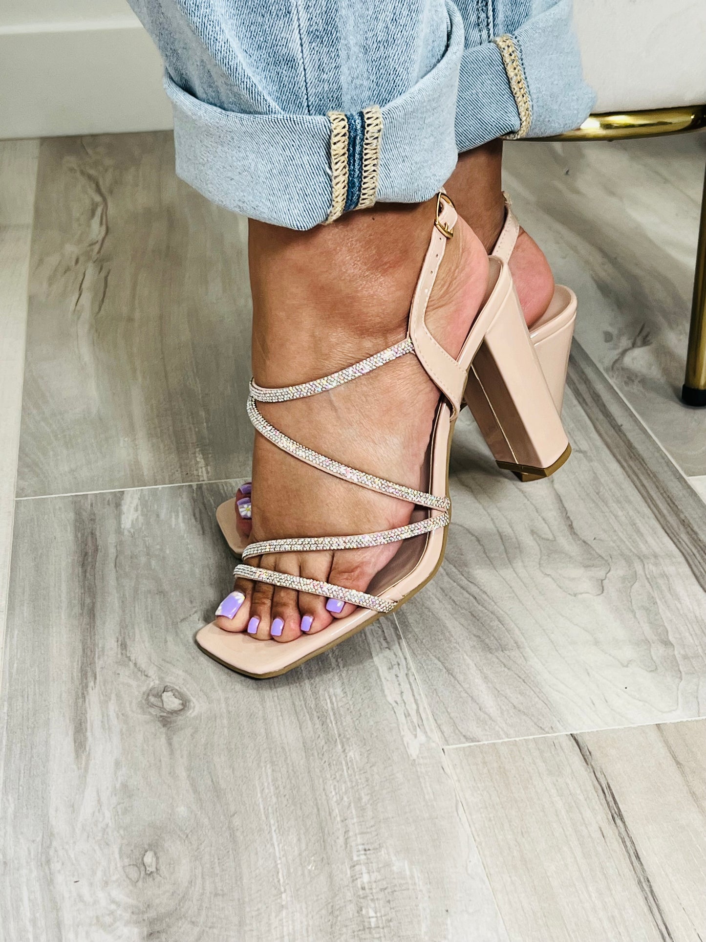 Scarlett Block Heel (Nude) - DoseOFashion Boutique