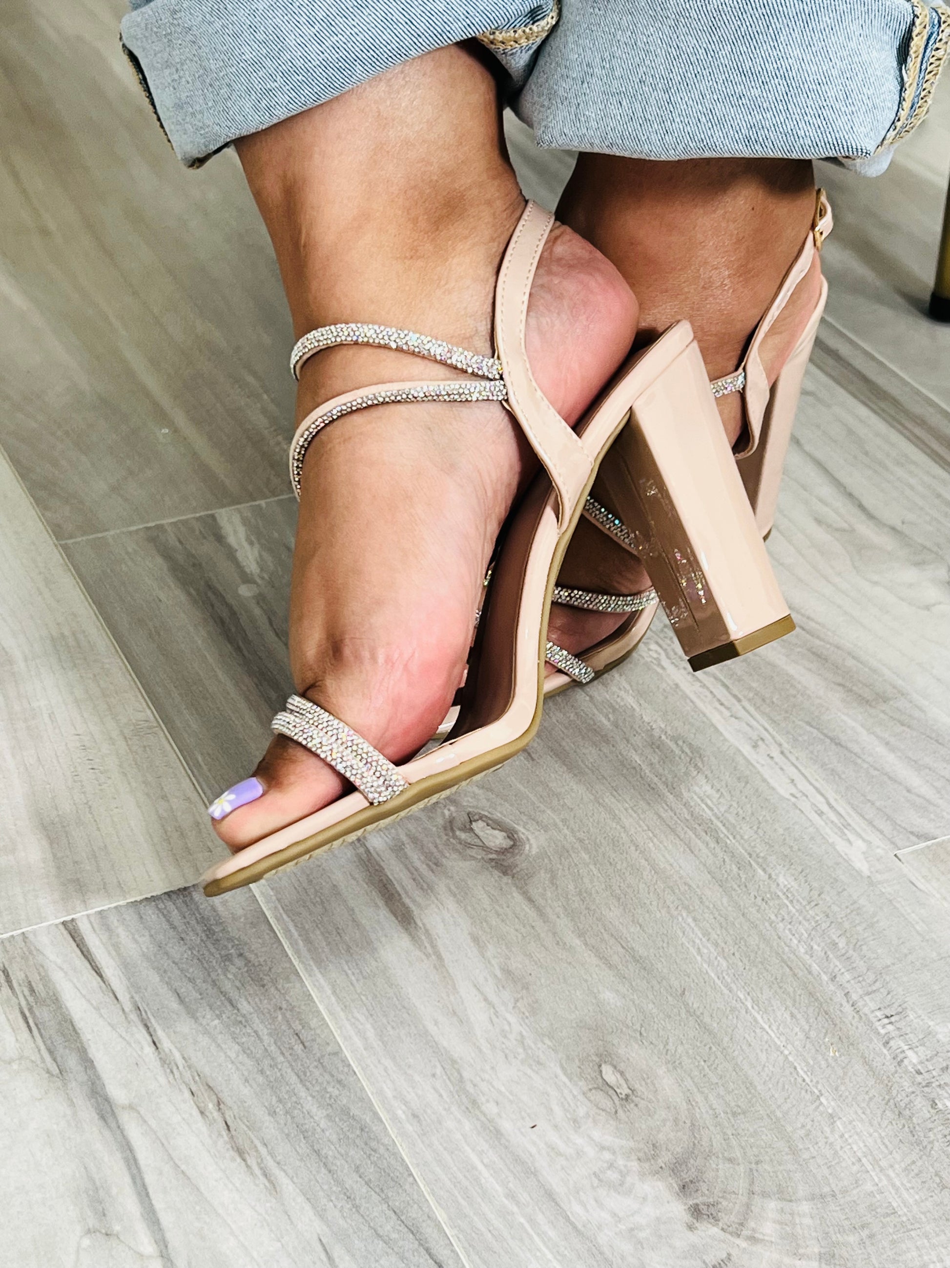Scarlett Block Heel (Nude) - DoseOFashion Boutique