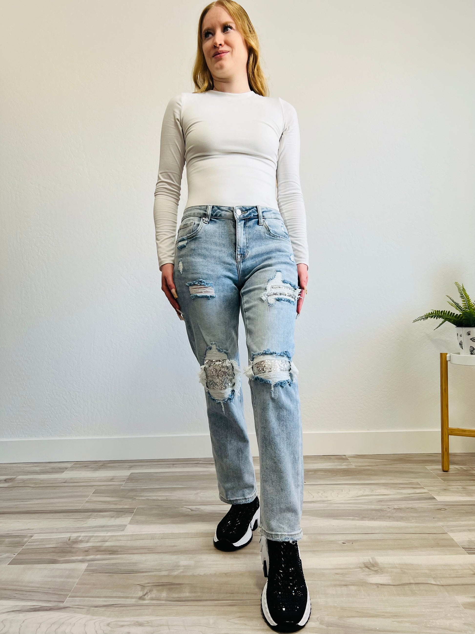 Starry Embrace Jeans - DoseOFashion Boutique