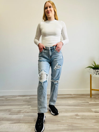 Starry Embrace Jeans - DoseOFashion Boutique