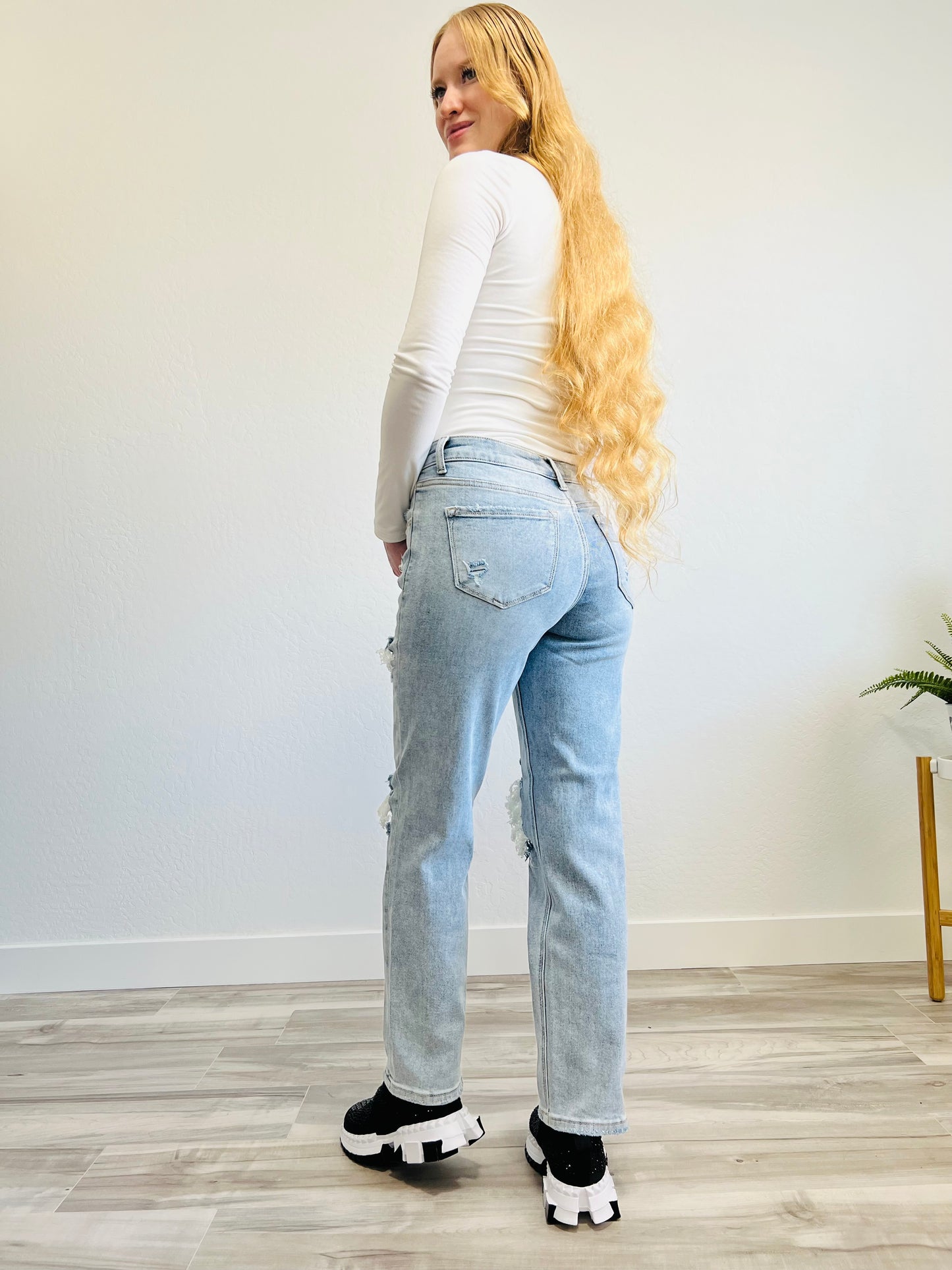 Starry Embrace Jeans - DoseOFashion Boutique