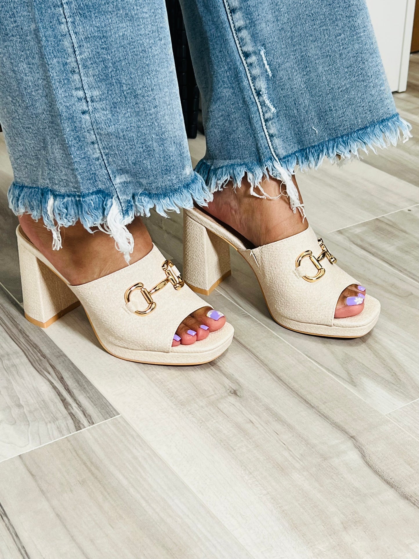 Camila Heel (Stone) - DoseOFashion Boutique