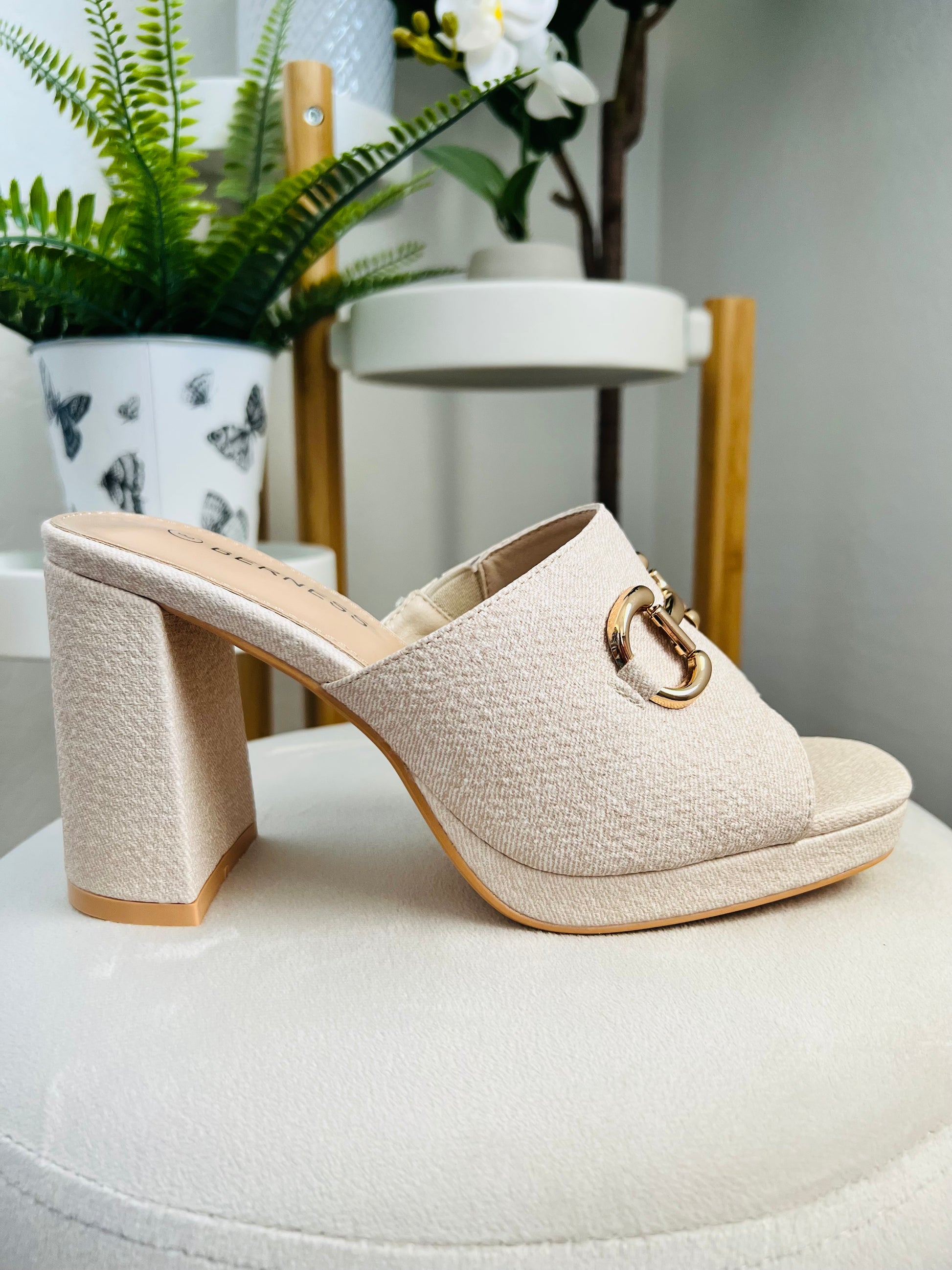 Camila Heel (Stone) - DoseOFashion Boutique
