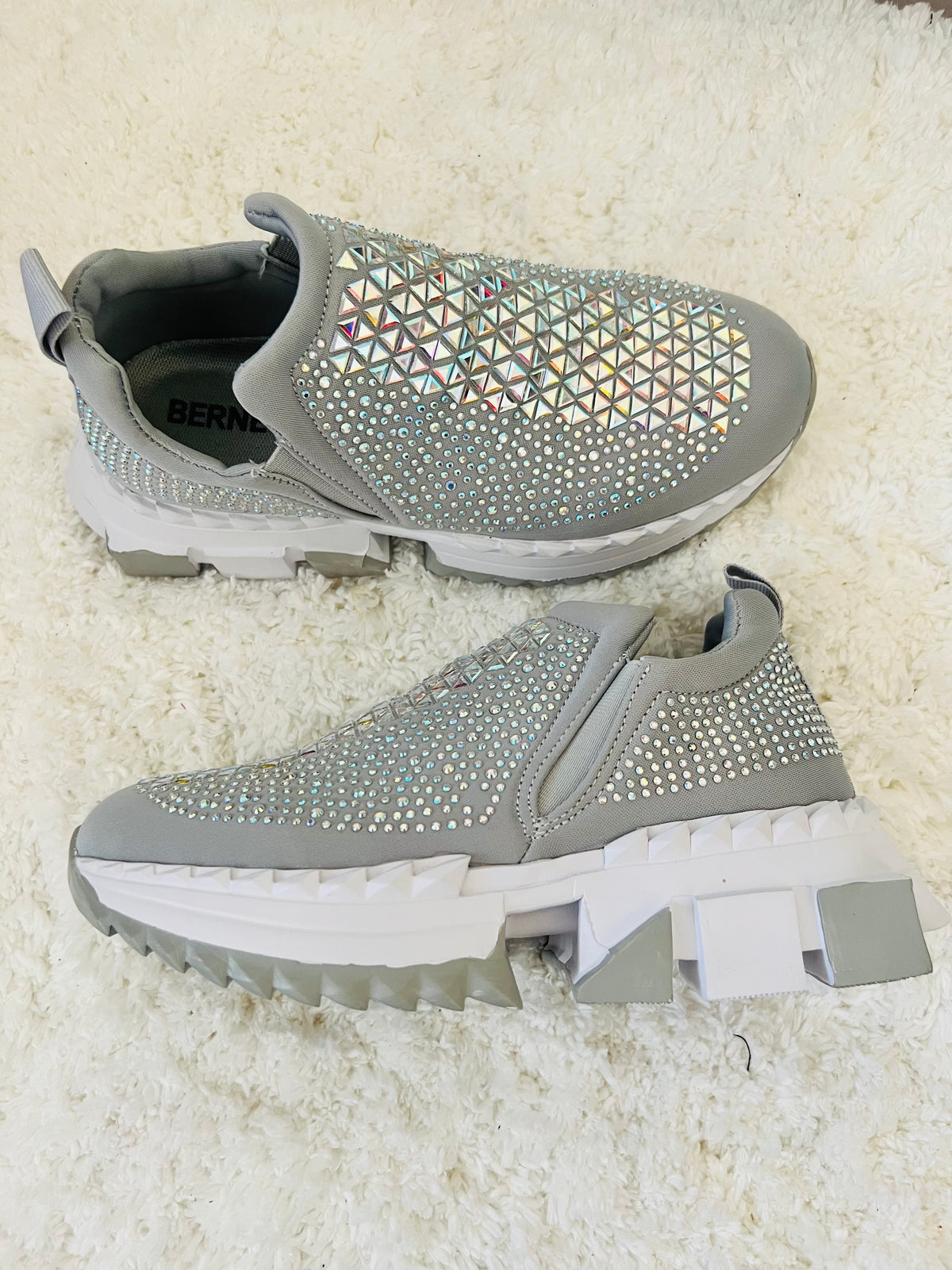 Glamour Gleam Sneakers (Grey) - DoseOFashion Boutique