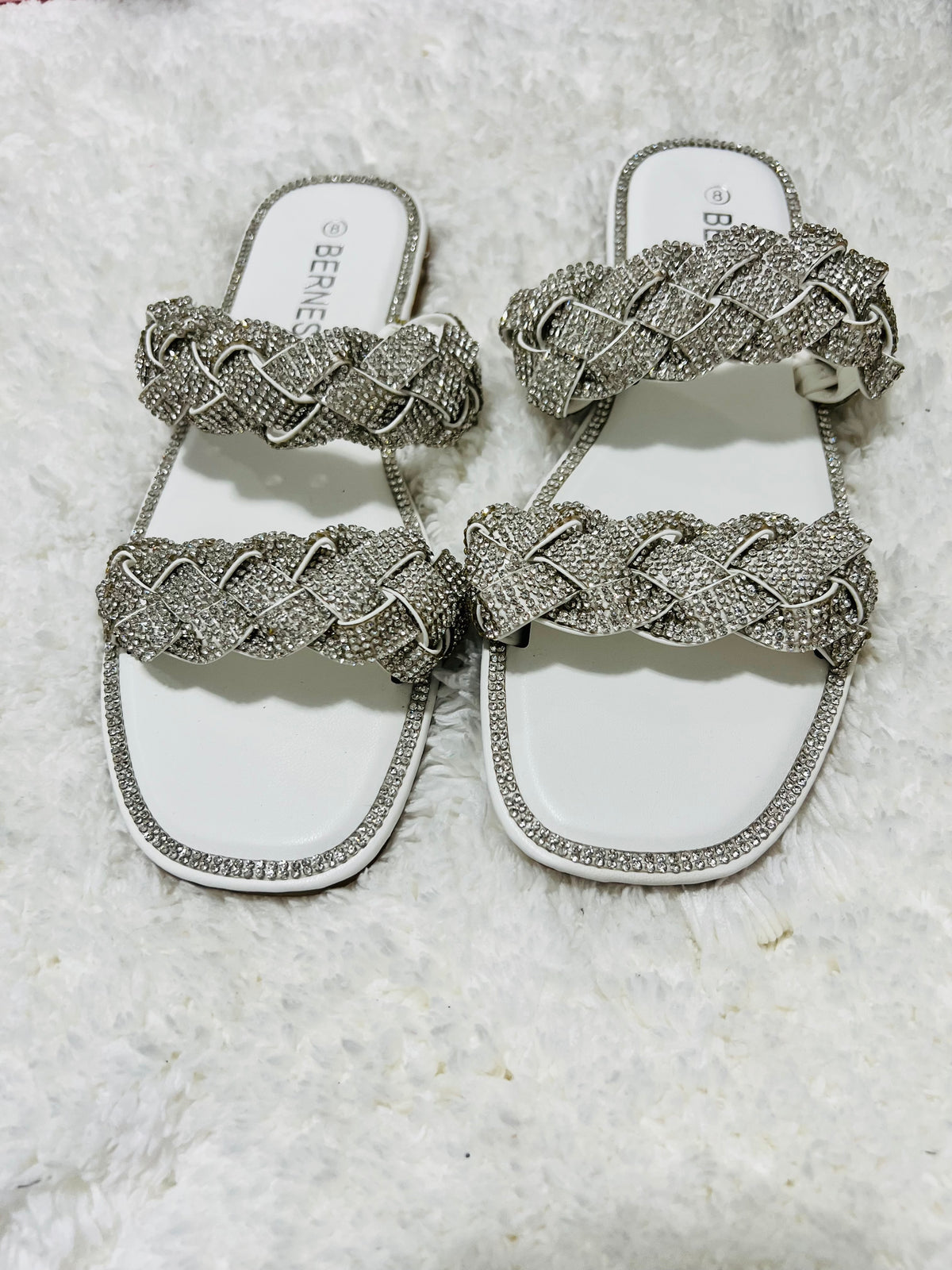 Diamond Dust Sandal (WHITE) - DoseOFashion Boutique