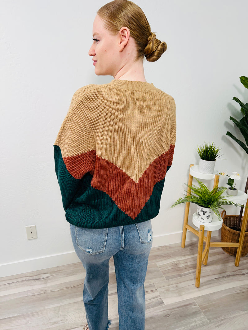 Jen Chevron Sweater - DoseOFashion Boutique