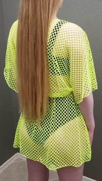 Carol Cover Up (Neon Yellow) - DoseOFashion Boutique