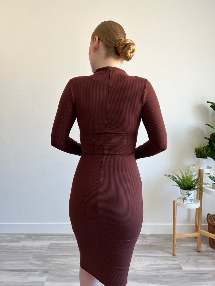 Kim Dress (Chocolate) - DoseOFashion Boutique