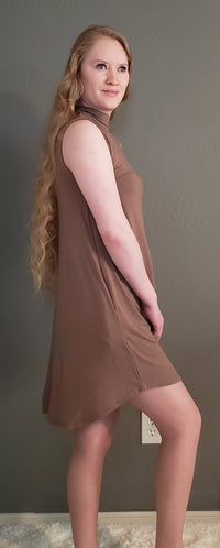 Riley Pocket Dress (MOCHA) - DoseOFashion Boutique