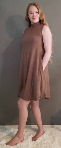 Riley Pocket Dress (MOCHA) - DoseOFashion Boutique