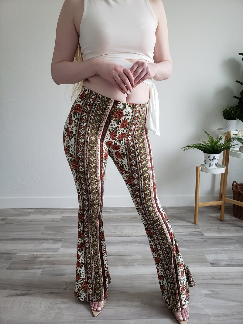 Sienna Flared Pants (Floral) - DoseOFashion Boutique