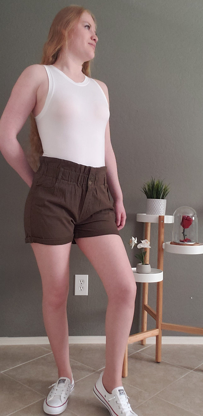 Sandie Shorts (Olive - DoseOFashion Boutique